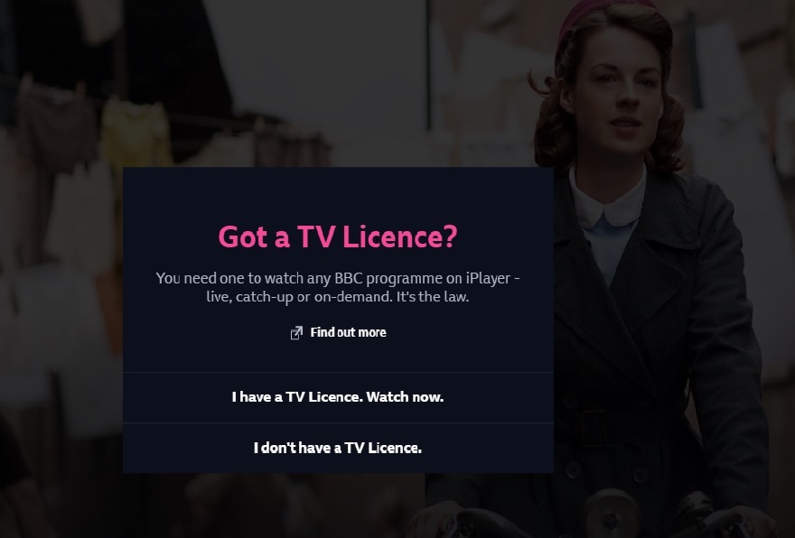 TV Licence Check BBC iPLayer