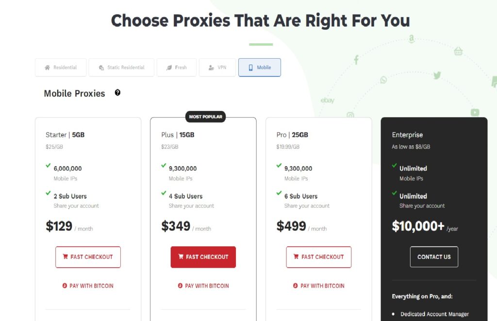 mobile proxies uk